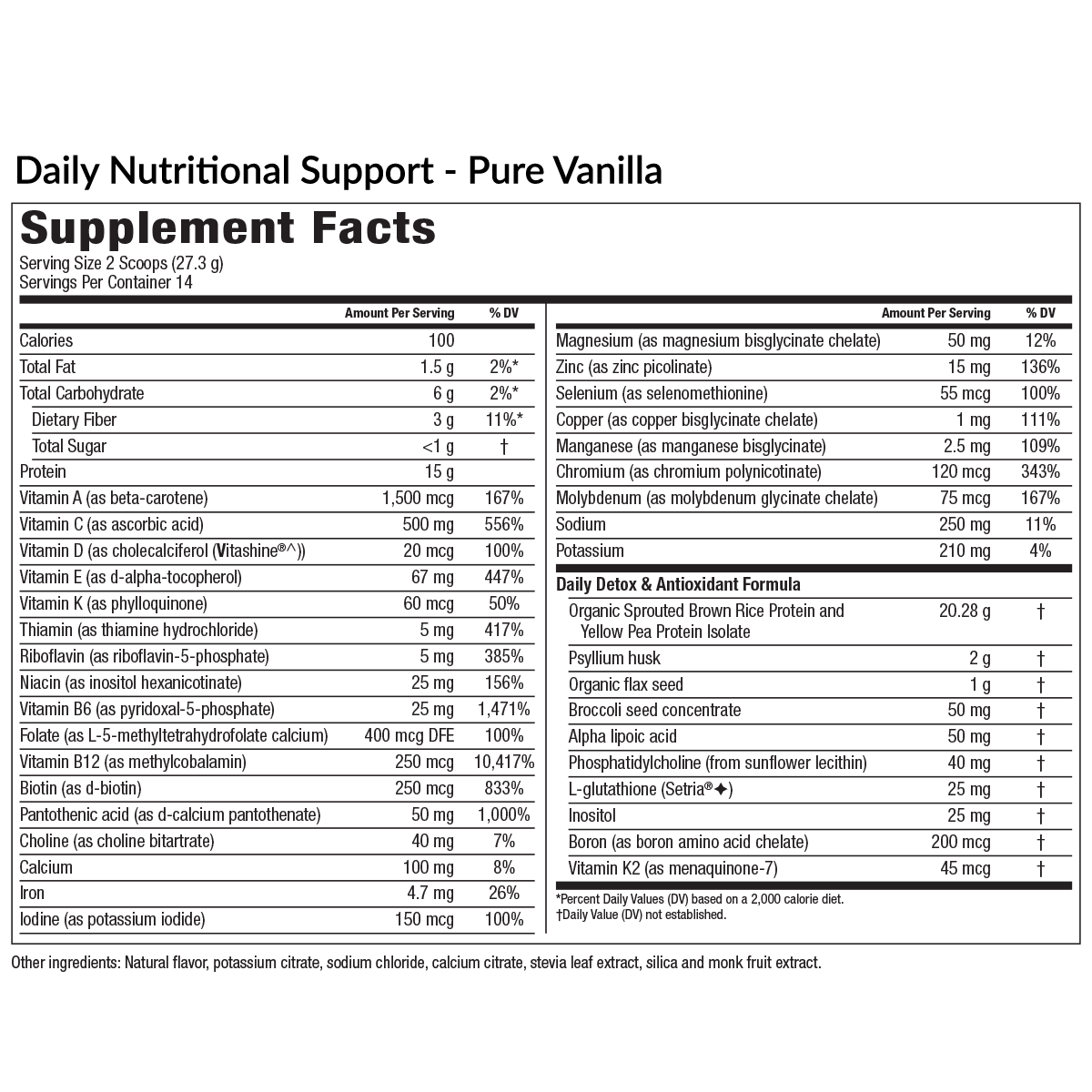 Daily Nutritional Support